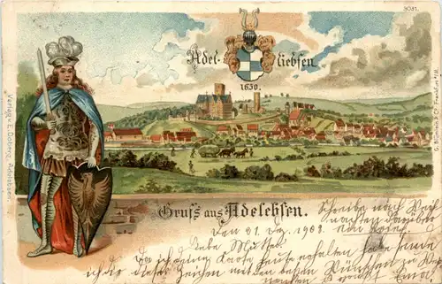 Gruss aus Adelebsen - Litho -71104