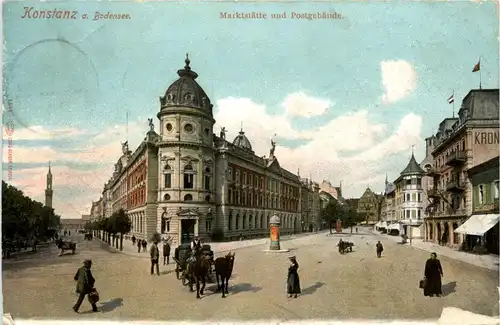 Konstanz - Marktstätte mit Postgebäude -71430