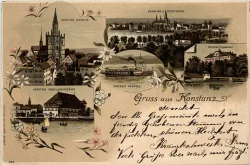 Gruss aus Konstanz - Litho -71680