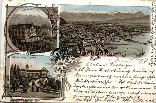 Gruss aus Bregenz - Litho -70772