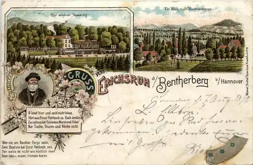 Gruss von Erichsruh bei Bentherberg- Litho -70812