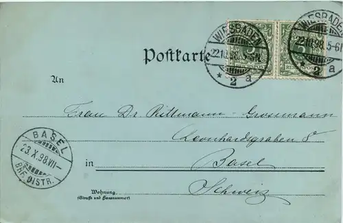 Gruss aus Wiesbaden - Litho -71344