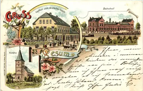 Gruss aus Lesum - Litho - Bremen -70852