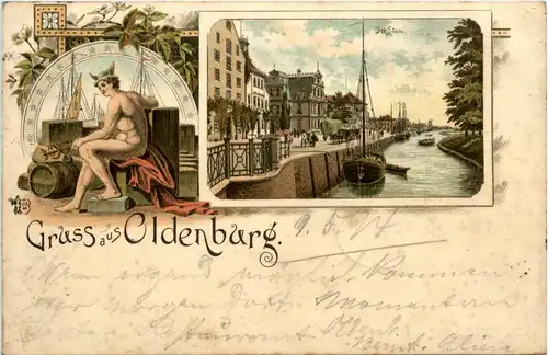 Gruss aus Oldenburg - Litho 1895!!! -70616