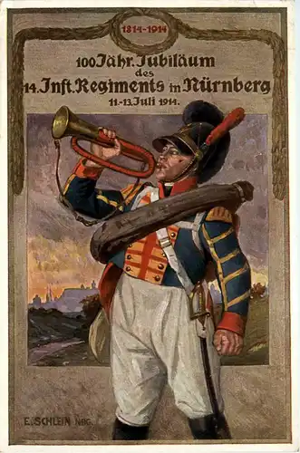 100jähriges Jubiläum 14. Infanterie Regiment Nürnberg 1914 -72020