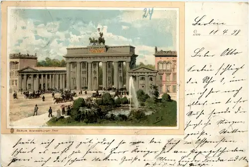 Berlin - Litho - Brandenburger Thor -70656