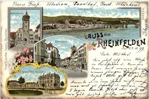 Gruss aus Rheinfelden - Litho -71068