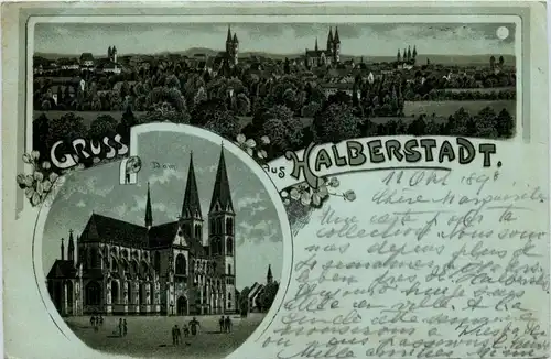 Gruss aus Halberstadt - Litho -71114