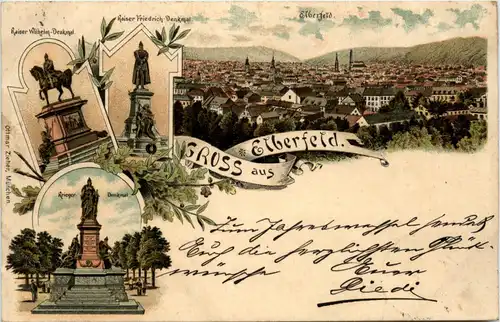 Gruss aus Elberfeld - Litho -70756