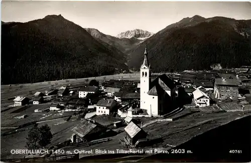 Obertilliach, Blick ins Tilliachertal mit Porze -351968