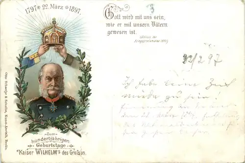 Kasieer Wilhelm der Grosse 1897 - Packetfahrt Marke -70870