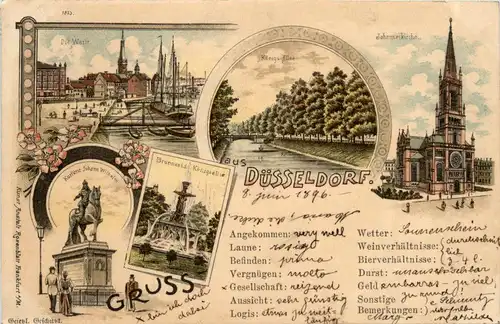 Gruss aus Düsseldorf - Litho -71354