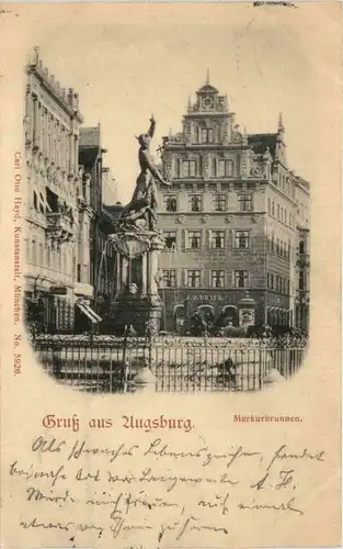 Gruss aus Augsburg - Merkurbrunnen -72204