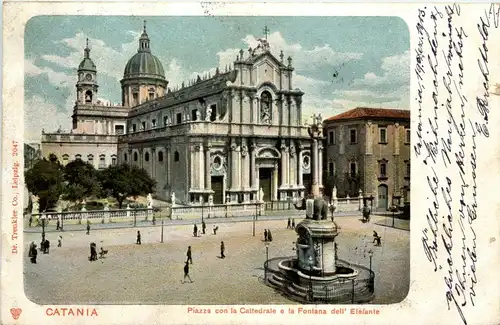 Catania - Piazza con la Cattedrale -72434