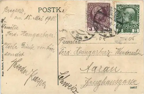 Bregenz - Hafen mit Postgebäude -71924