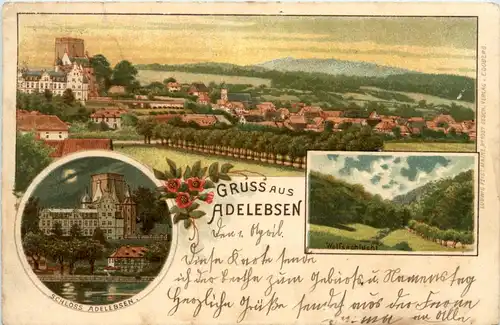 Gruss aus Adelebsen - Litho -71126