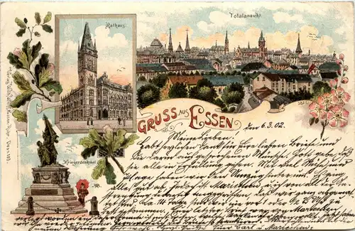 Gruss aus Essen - Litho -71146