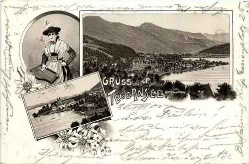 Gruss aus Tegernsee - Litho -71964