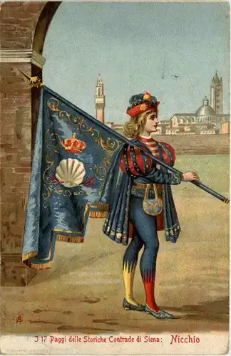 Siena- Paggi della Storiche Crntrade - Nicchio -72364