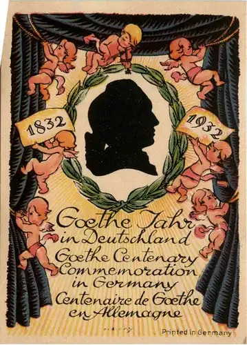 Goethe Jahr in Deutschland 1932 -71272