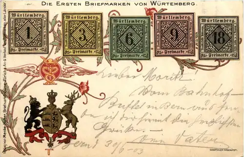 Die ersten Briefmarken von Württemberg -71546