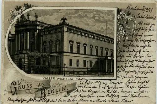 Gruss aus Berlin - Kaiser Wilhelm Palais - Litho -70846