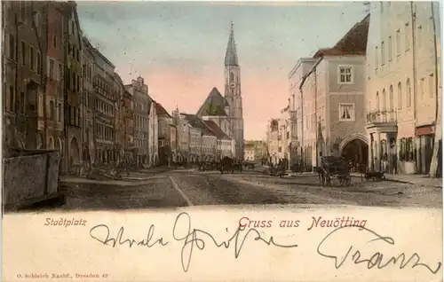 Gruss aus Neuötting - Stadtplatz -72188