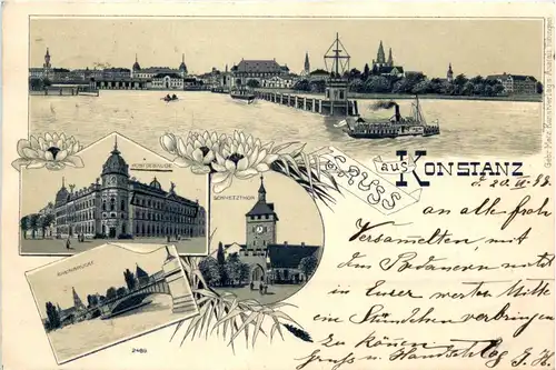 Gruss aus Konstanz - Litho -71686