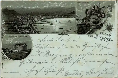 Gruss aus Bregenz - Litho -71812