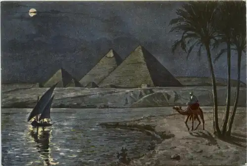 Egypt - Pyramides by Moonlight -73104