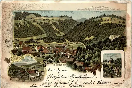 Schönau im Wiesenthal - Litho -73264