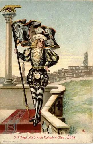 Paggi delle Storiche Contrade di Siena - Lupa -72428