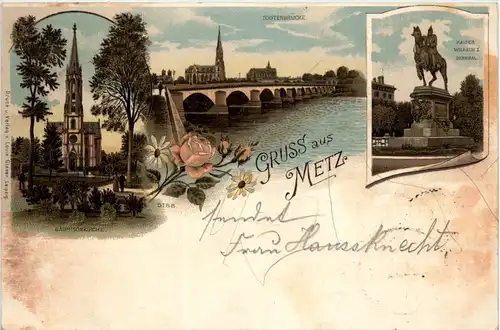 Gruss aus Metz - Litho -73284