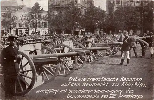 Köln - Eroberte franz. Kanonen auf dem Neumarkt -71122