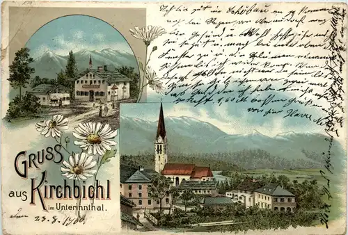 Gruss aus Kirchbichl im Unterinnthal - Litho -70402