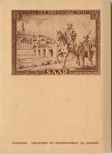Tag der Briefmarke 1951 - Saar -71302