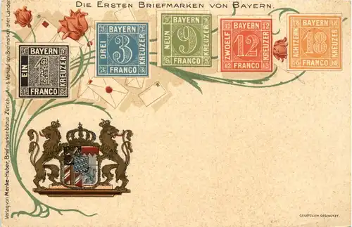 Die ersten Briefmarken von Bayern -72240