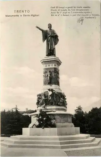 Trento - Monumento a Danta alighieri -70542