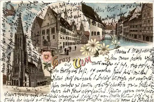 Gruss aus Ulm - Litho -71622