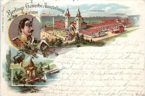 Berlin - Gewerbe Ausstellung 1896 - Litho -71662