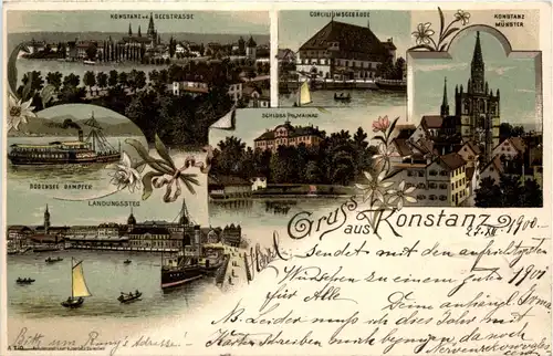 Gruss aus Konstanz - Litho -71682