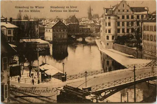 Strassburg im Winter - Bei den Mühlen -70958