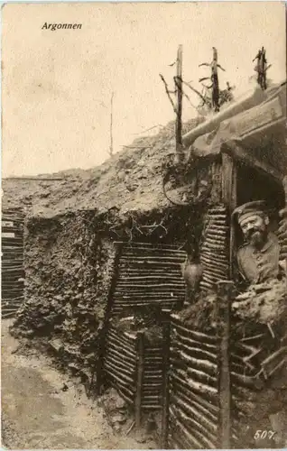 Im Schützengraben Argonnen - Feldpost -73494