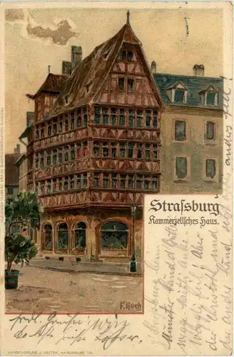 Strassburg - Kammerzellsches Haus - Litho -70998