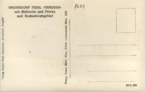 Grohsdorf Piehl Tragöss mit Pribitz und Messnerin und Hochschabgebiet -326774