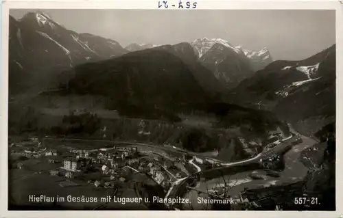 Hieflau im Gesäuse, mit Lugauer und Planspitze -353294