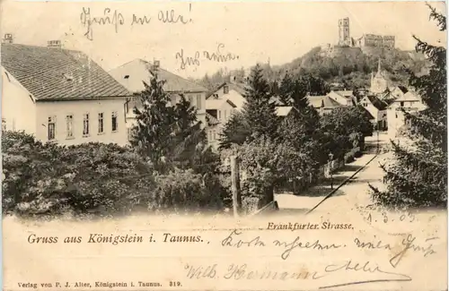 Gruss aus Königstein im Taunus - Frankfurter Strasse -73408