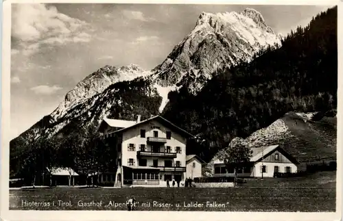 Hinterriss - Gasthof Alpenhof mit Risser- und lalider Falken -326960