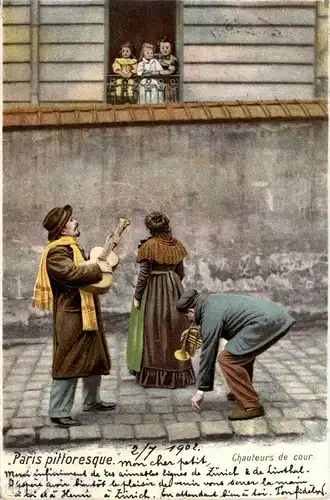 Paris pittoresque - Strassenmusikanten -73140