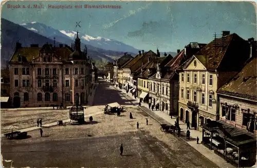 Bruck a.d. Mur/Steiermark - Bismarckstrasse mit Hauptplatz -327020